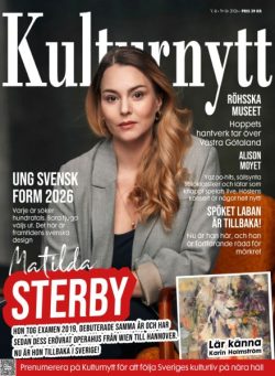 Kulturnytt – 13 Mars 2026