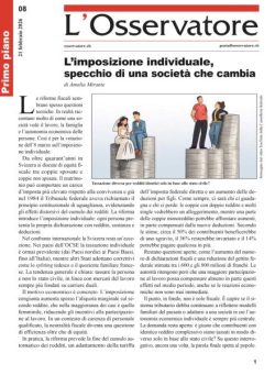 L’Osservatore – 21 Febbraio 2026