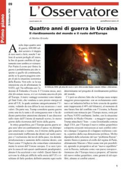 L’Osservatore – 28 Febbraio 2026