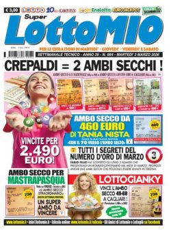 Lottomio del Giovedi – 3 Marzo 2026