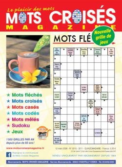 Mots Croises Magazine – 12 Mars 2026