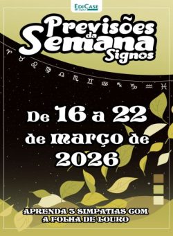 Previsoes da Semana – 16 Marco 2026