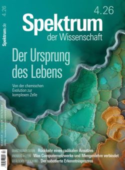 Spektrum der Wissenschaft – April 2026