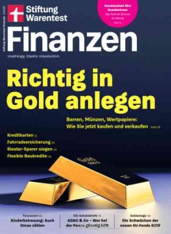 Stiftung Warentest Finanzen – April 2026