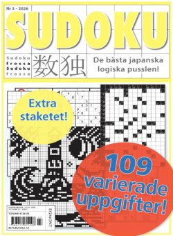 SudokuFrossa – Mars 2026