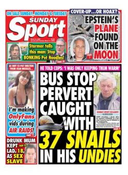 Sunday Sport – 15 March 2026