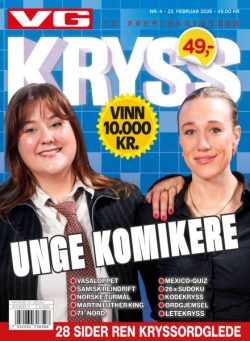 VG Kryssord – 23 Februar 2026