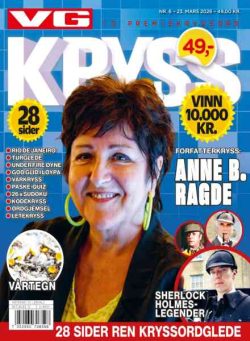 VG Kryssord – 23 Mars 2026