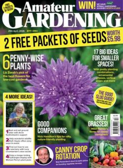 Amateur Gardening – 25 April 2026