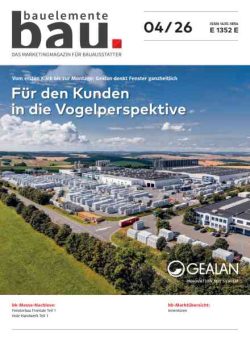 Bauelemente Bau – April 2026