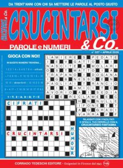 Crucintarsi & Co – Aprile 2026