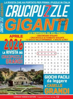 Crucipuzzle Giganti – Aprile 2026