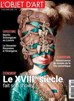 L’Objet D’Art – Avril 2026