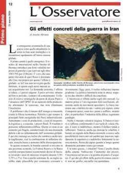 L’Osservatore – 21 Marzo 2026