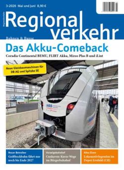 Regionalverkehr – Mai-Juni 2026