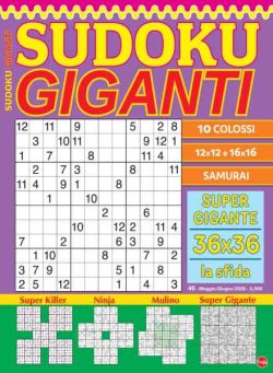 Sudoku Giganti – Maggio-Giugno 2026