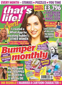 That’s Life Monthly – April 2026
