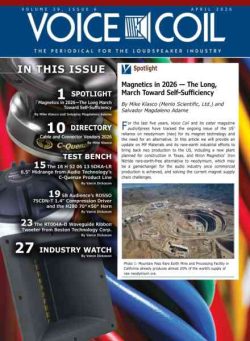 Voice Coil Magazine – April 2026