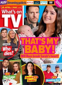 What’s on TV – 25 April 2026