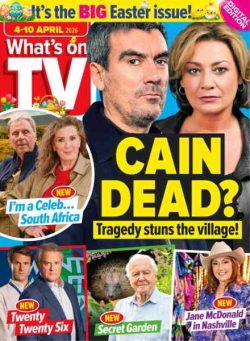 What’s on TV – 4 April 2026