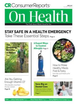 Consumer Reports on Health – April 2019