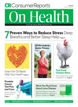 Consumer Reports on Health – July 2017