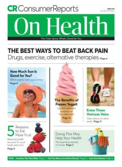 Consumer Reports on Health – June 2018
