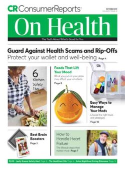 Consumer Reports on Health – October 2019