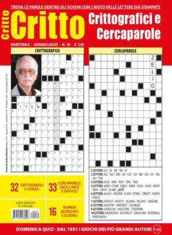 Crittografici & Carcaparole – Giugno-Luglio 2026