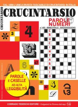 Crucintarsio – Maggio 2026