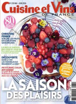 Cuisine et Vins de France – Mai-Juin 2026