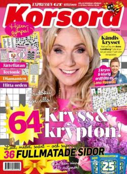 Korsord – 4 Maj 2026