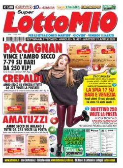 Lottomio del Giovedi – 21 Aprile 2026
