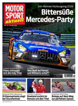 Motorsport aktuell – 19 Mai 2026