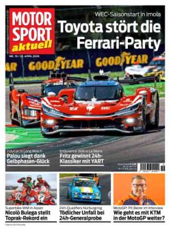 Motorsport aktuell – 21 April 2026