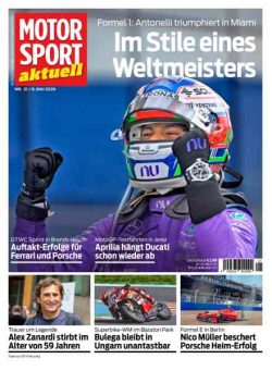 Motorsport aktuell – 5 Mai 2026