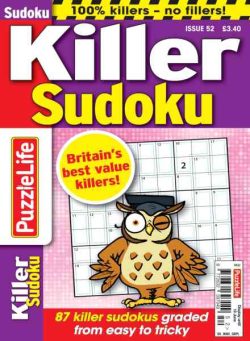 PuzzleLife Killer Sudoku – April 2026