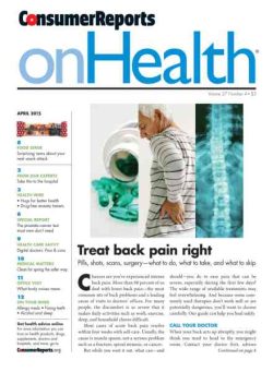 Consumer Reports on Health – April 2015
