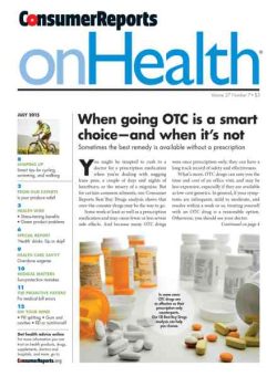 Consumer Reports on Health – July 2015