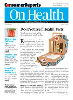 Consumer Reports on Health – September 2015