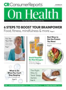 Consumer Reports on Health – September 2018