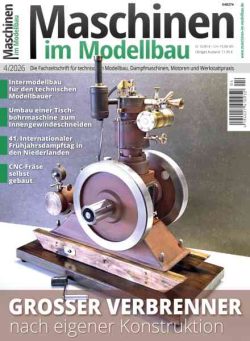 Maschinen im Modellbau – 5 Juni 2026