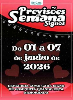 Previsoes da Semana – 1 Junho 2026