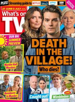 What’s on TV – 27 June 2026