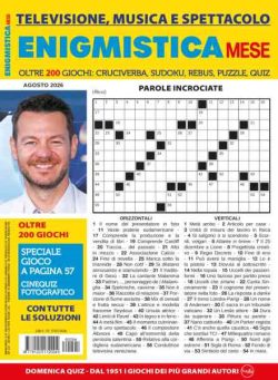 Enigmistica Mese – Agosto 2026