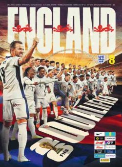 Official England Matchday Programmes – England v Serbia – 13 November 2025