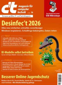 c’t Magazin – 24 Juli 2026
