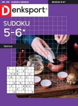 Denksport Sudoku 5-6 genius – 5 Augustus 2026