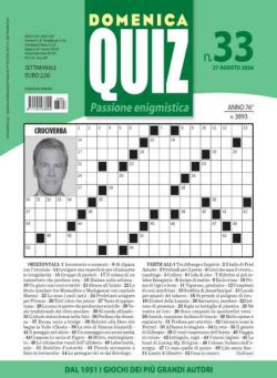 Domenica Quiz – 27 Agosto 2026