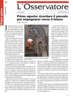 L’Osservatore – 1 Agosto 2026